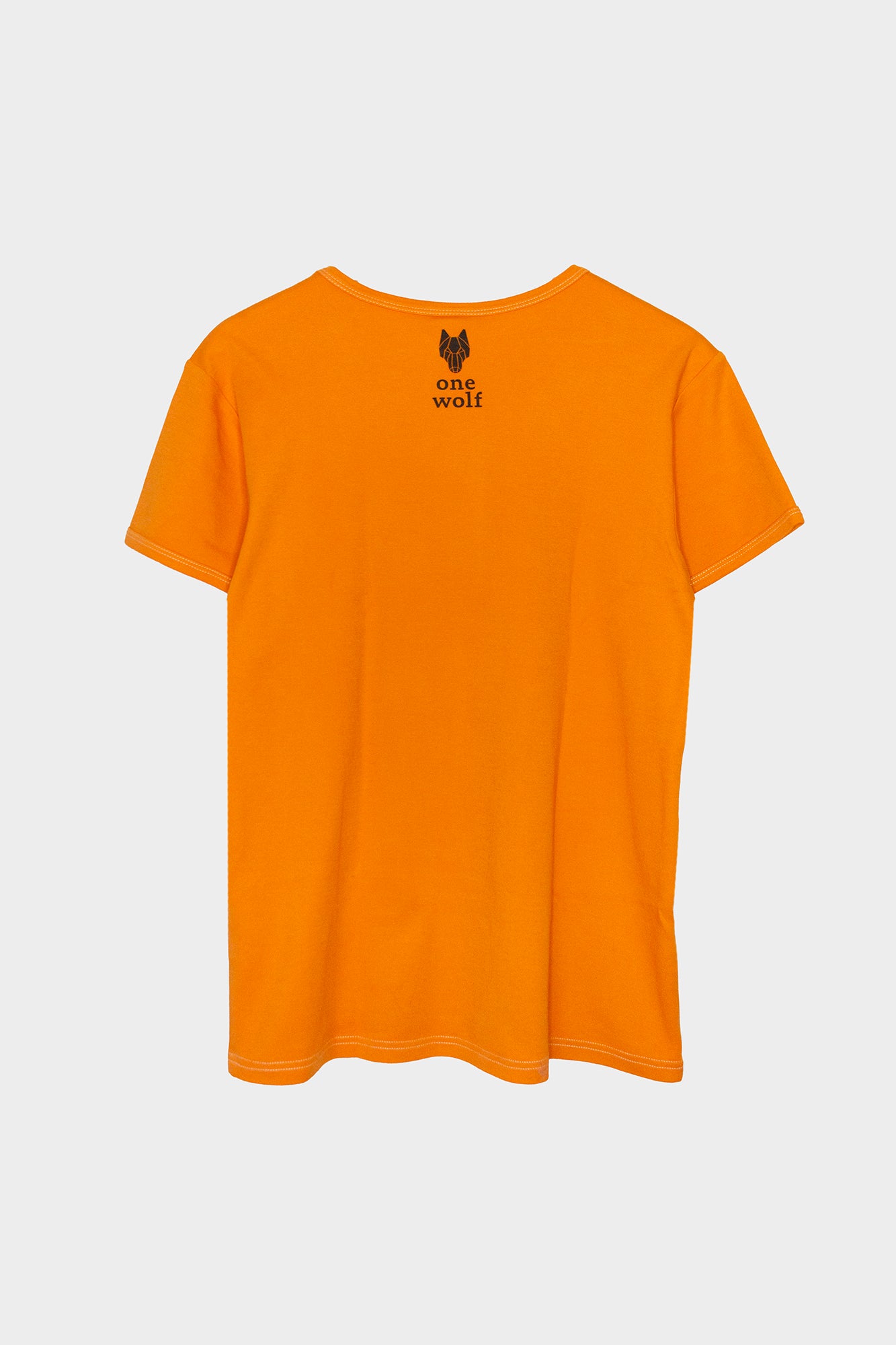 One Wolf logo T-Shirt orange