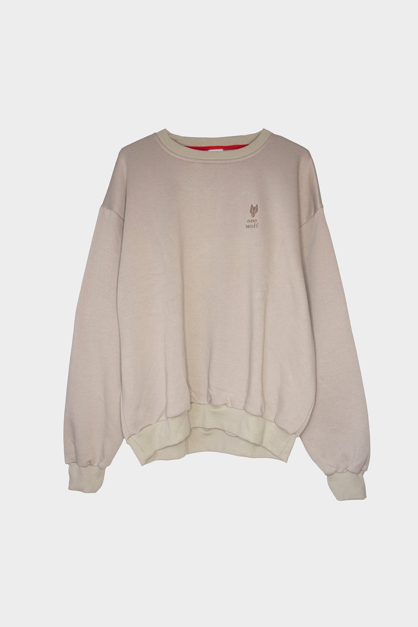 Sweater One Wolf oversize sand